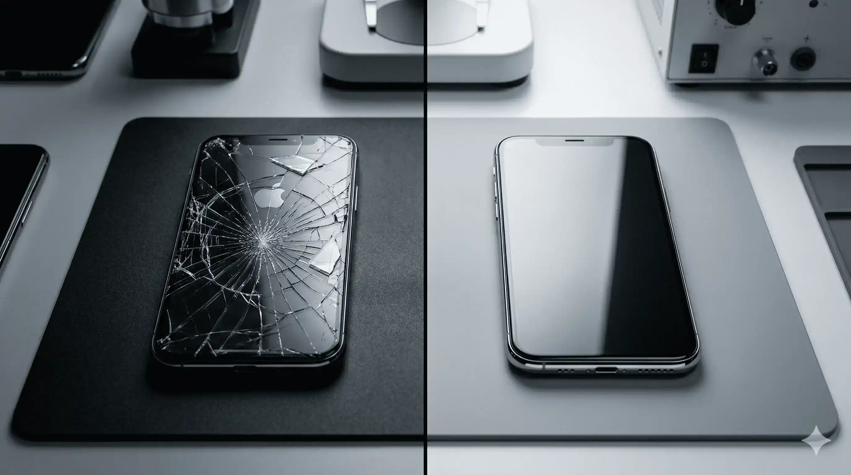 iPhone con pantalla rota