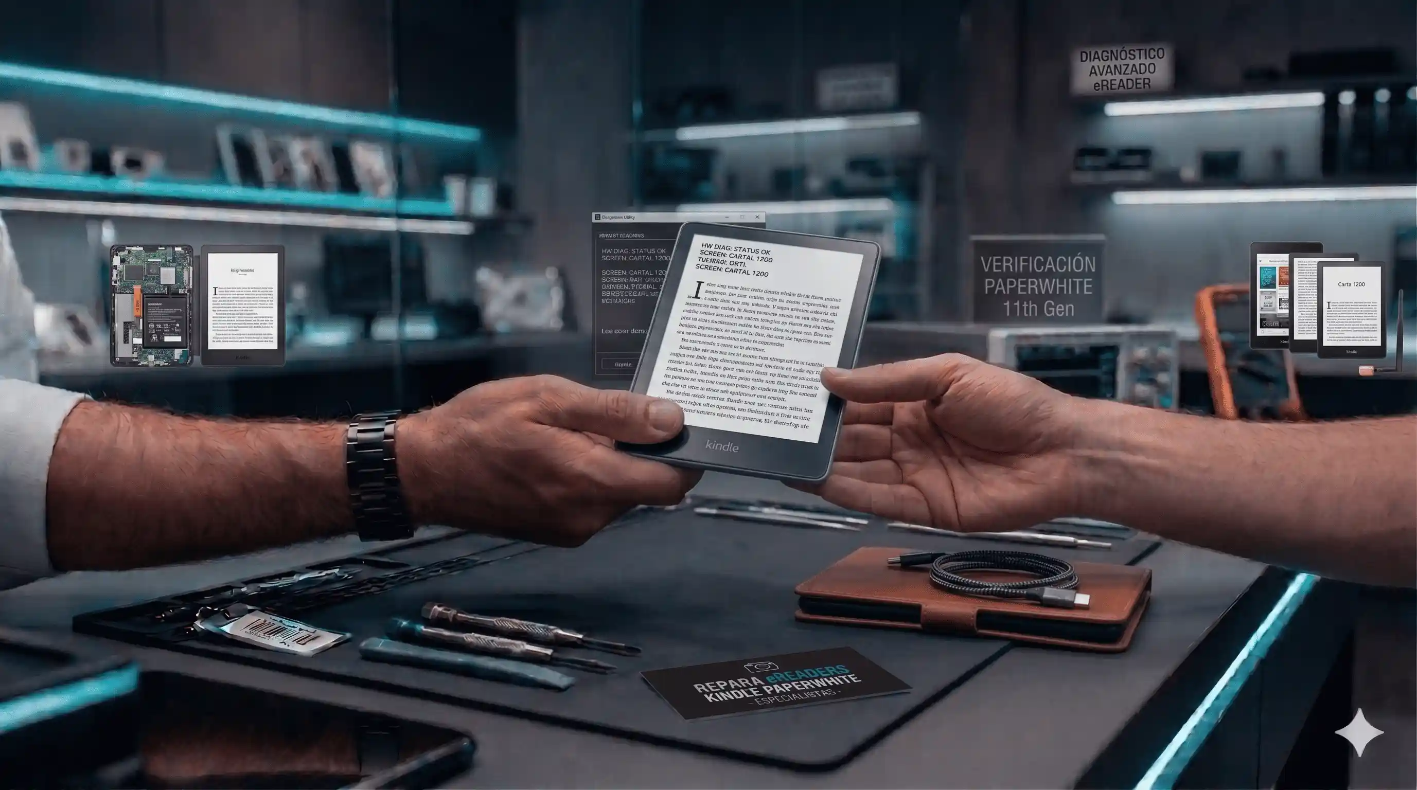 Entrega de eReader reparado en Grupo GB