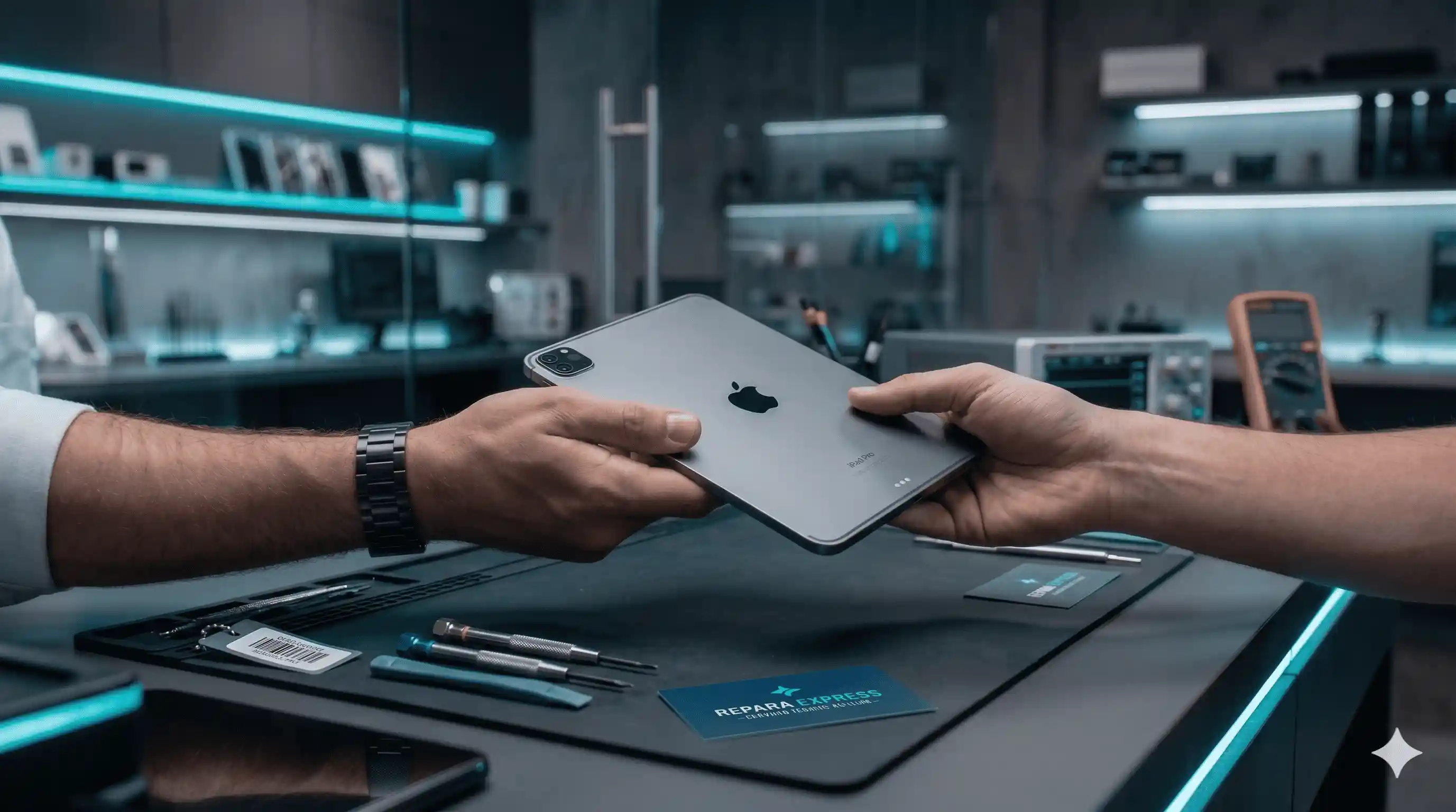 Entrega de iPad reparado en Grupo GB
