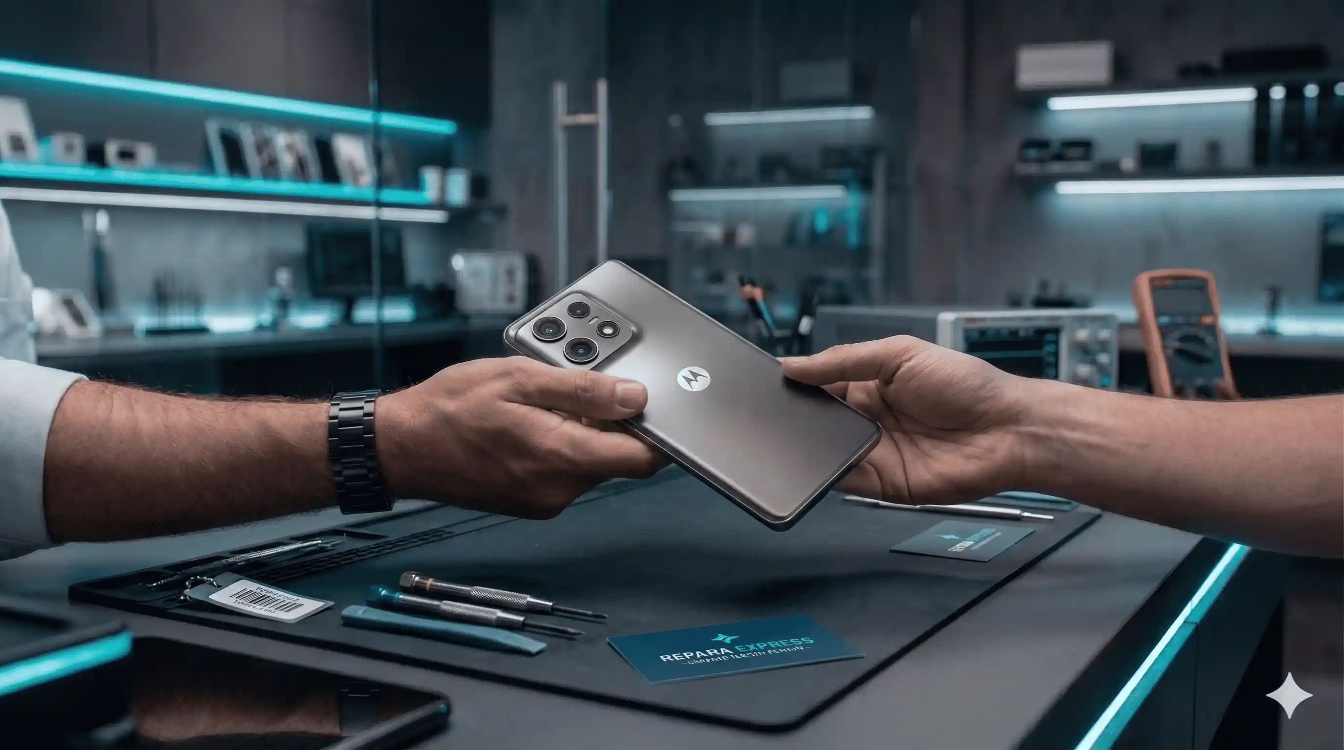 Entrega de Motorola reparado en Grupo GB